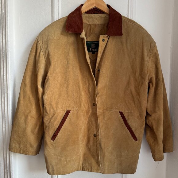 Vintage Orvis Barn Jacket Suede - Size L - Picture 1 of 7